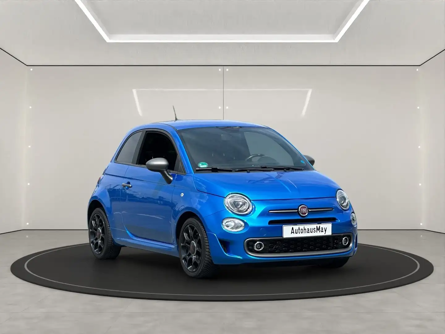 Fiat 500 S Uconnect Navigation Bleu - 1
