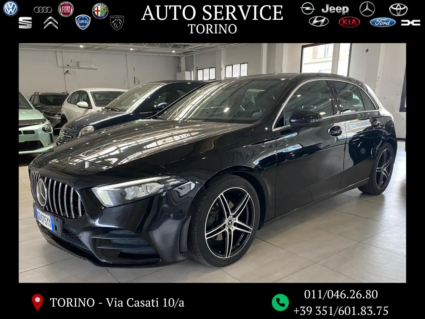 Mercedes-Benz A 180 d 1.5 116cv Premium automatic pack luci colorate Schwarz - 1