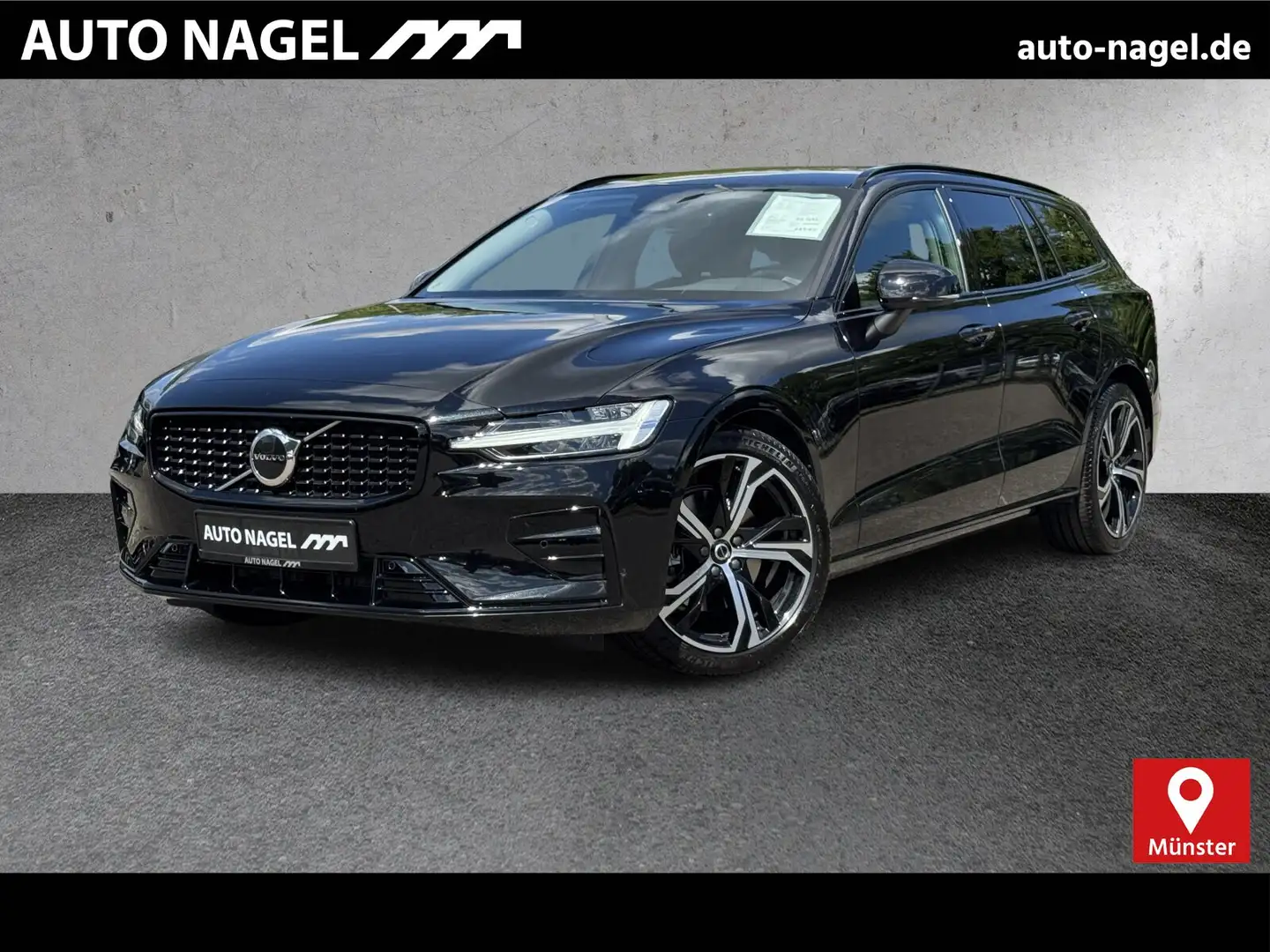 Volvo V60 V60 B4 Autom. Plus Dark Zwart - 1