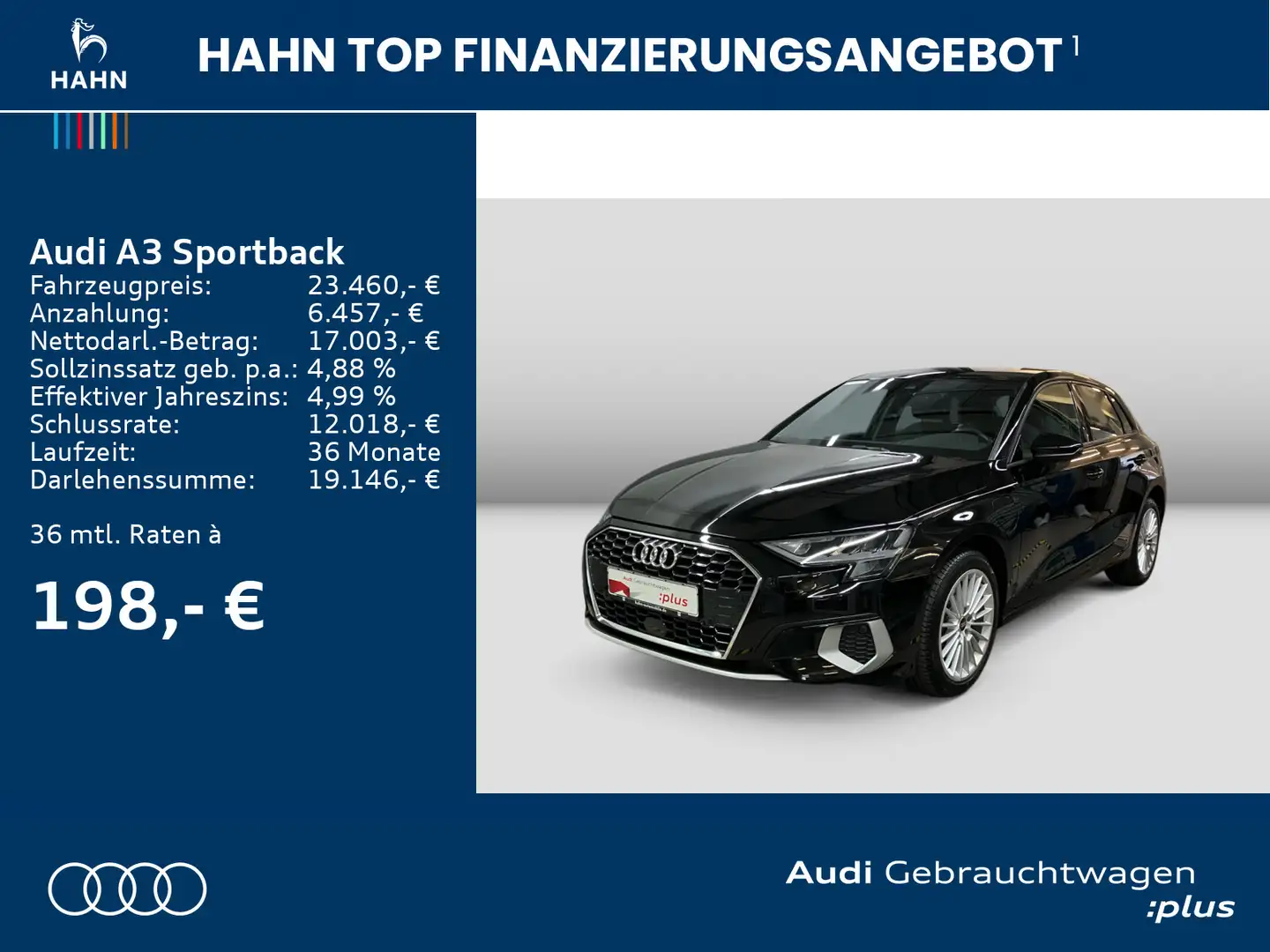 Audi A3 40 TFSIe advanced AHK Virtual Sitzh Noir - 2
