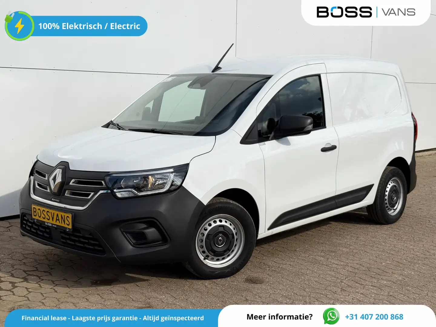 Renault Kangoo E-TECH 45kWh 122PK Elektrisch L1 300km WLTP 98.6% (SOH) 8 Weiß - 1