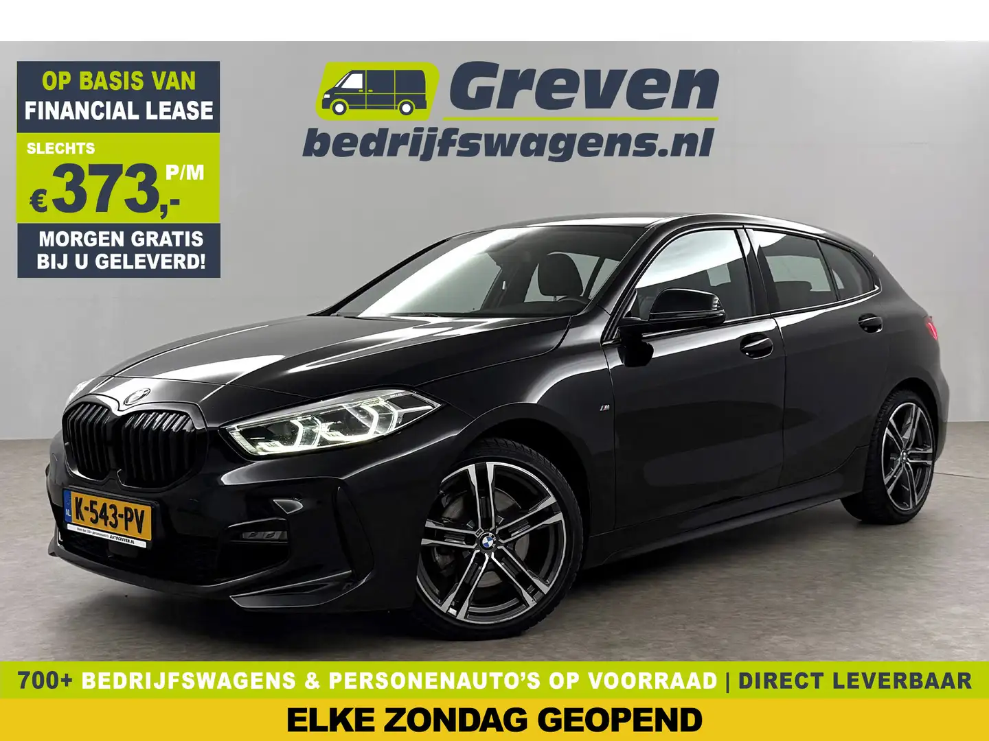 BMW 118 1-serie 118i M Sport LED Camera Carplay Sfeerverl. Noir - 1