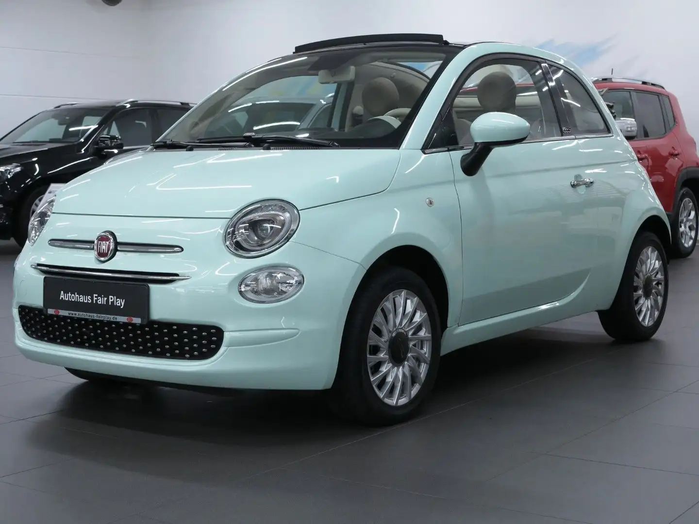 Fiat 500C Lounge Aut./Poltrona FRAU/Navi/1.Hand/Top ! Grün - 2