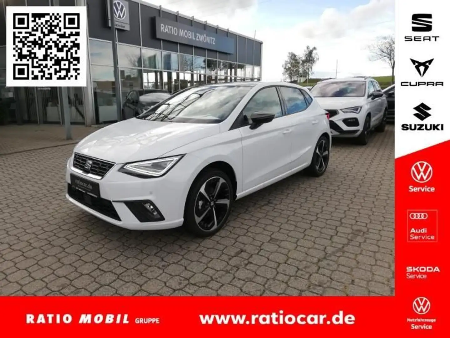 SEAT Ibiza IBIZA FR 1.0 TSI PANO SITZHEIZ. FULL-LINK KAMERA Wit - 1