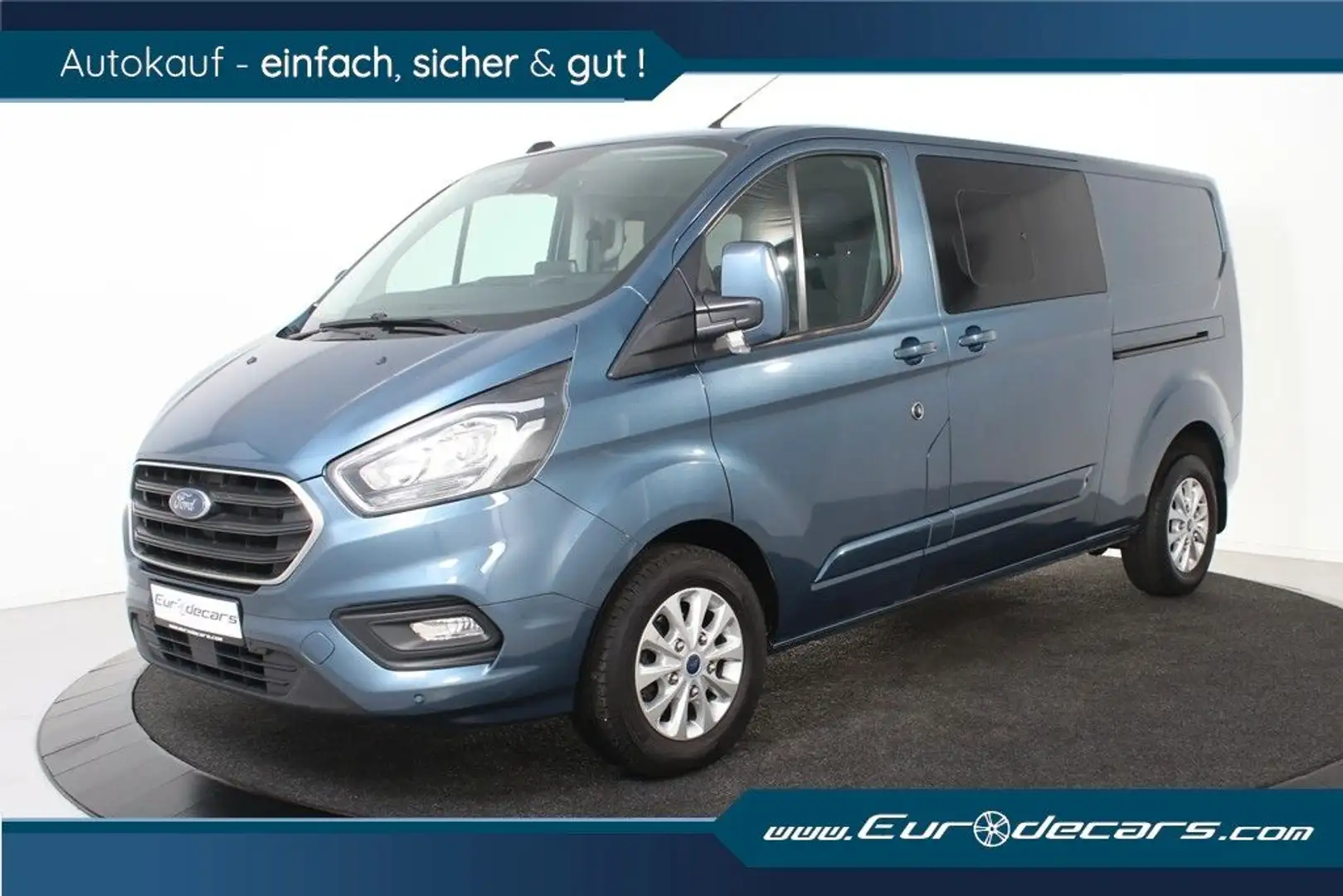 Ford Transit Custom 2.0TD Automat  1-Hand*5-Sitze*LKW Blau - 1