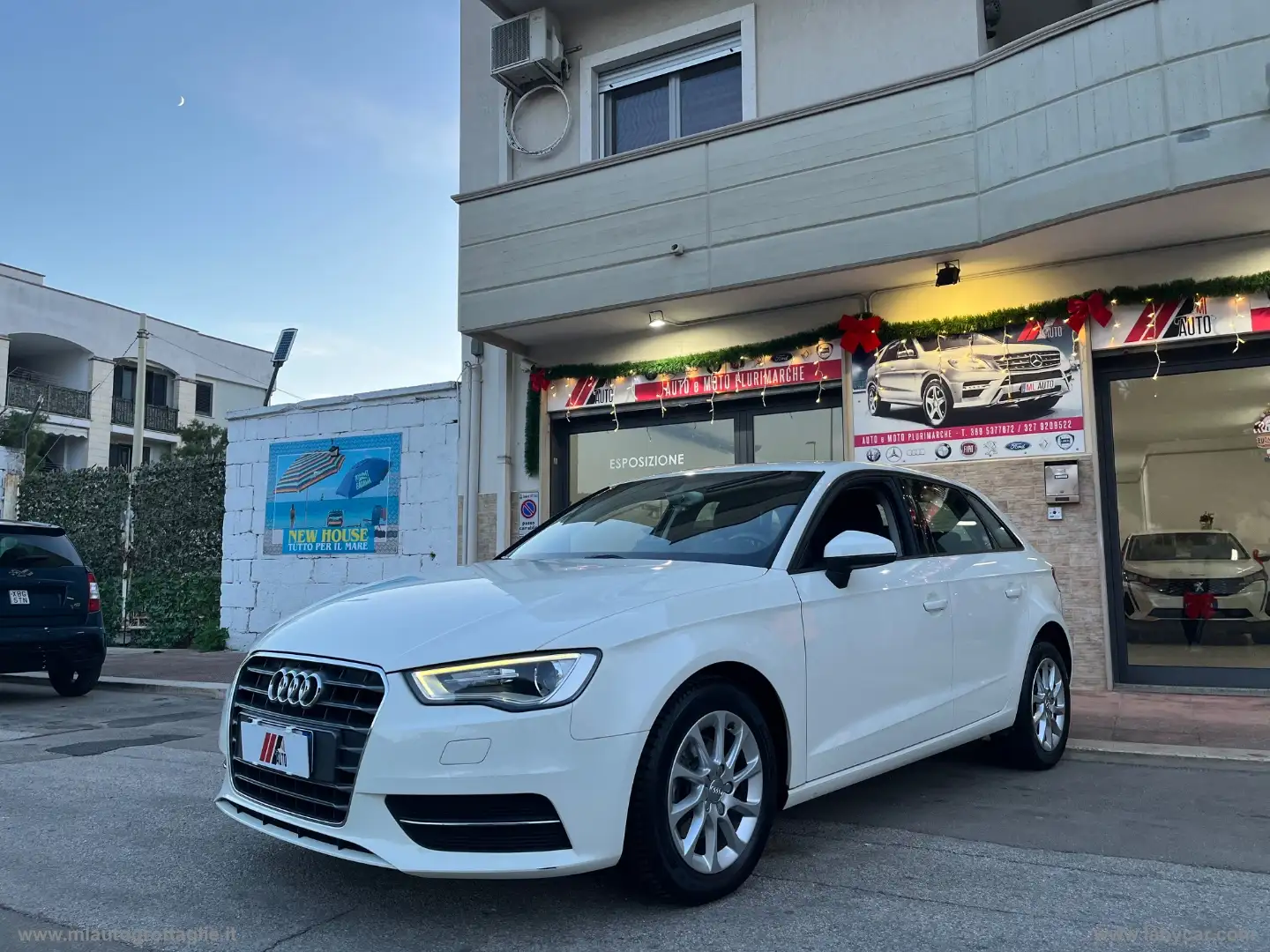 Audi A3 SPB 1.6 TDI clean diesel Ambition Blanc - 1