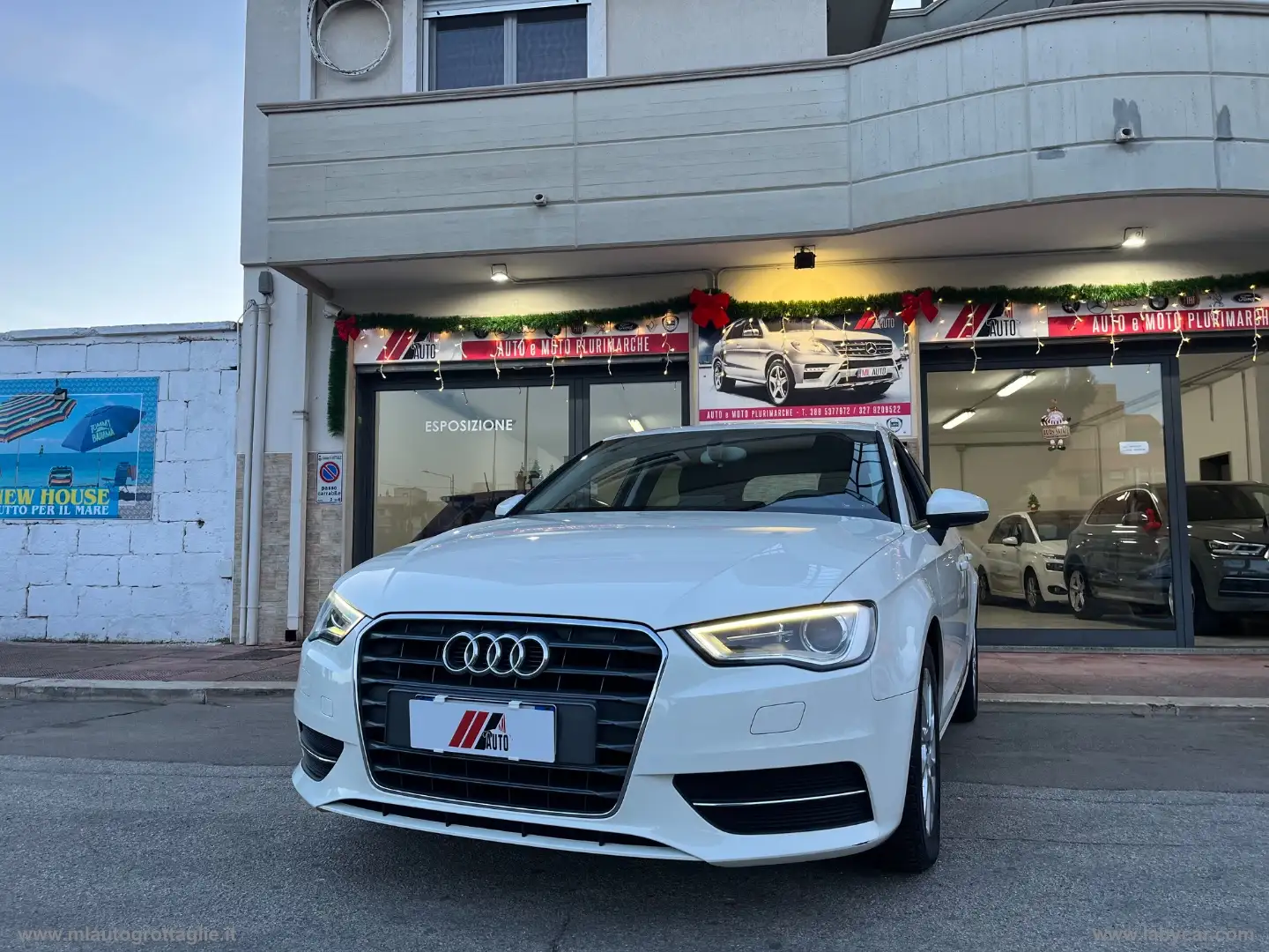 Audi A3 SPB 1.6 TDI clean diesel Ambition Blanc - 2