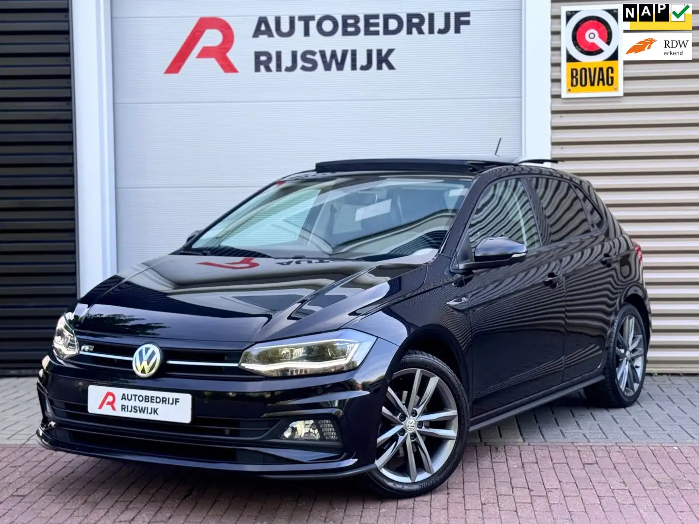Volkswagen Polo 1.0 TSI R-Line Pano/Virtual/Camera Zwart - 1