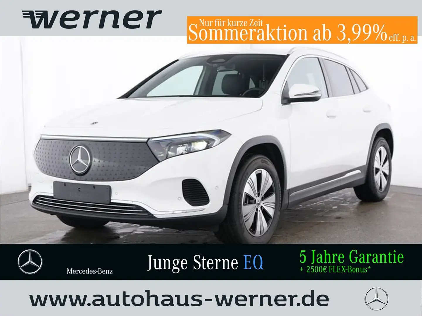 Mercedes-Benz EQA 300 4M PROG-ADV WINTER WDGS VZA AMBIE EASYPA Weiß - 1