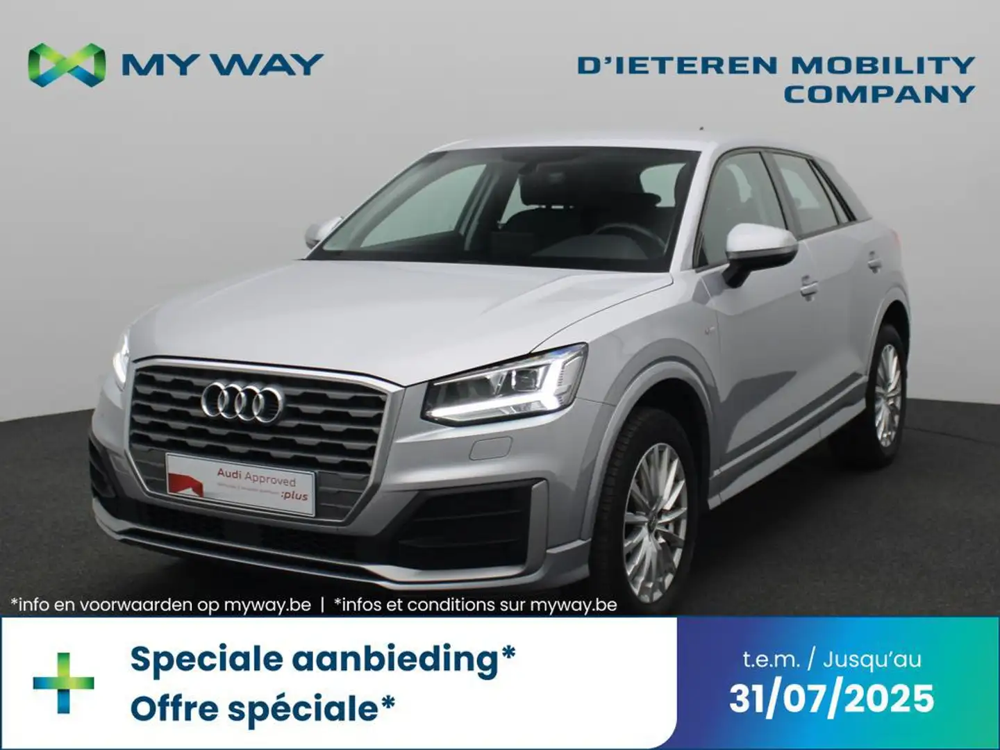 Audi Q2 S-Line 30 TFSI 115 PK 6v / PDC Rear / Cruise Contr Argent - 1