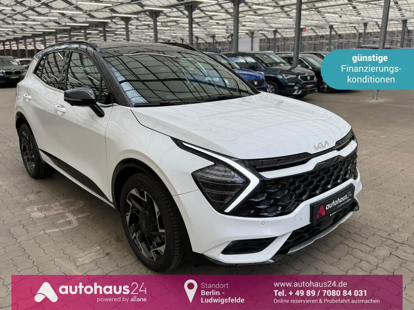 Kia Sportage 1.6 T-GDI Mild-Hybrid GT-Line 4WD Weiß - 1