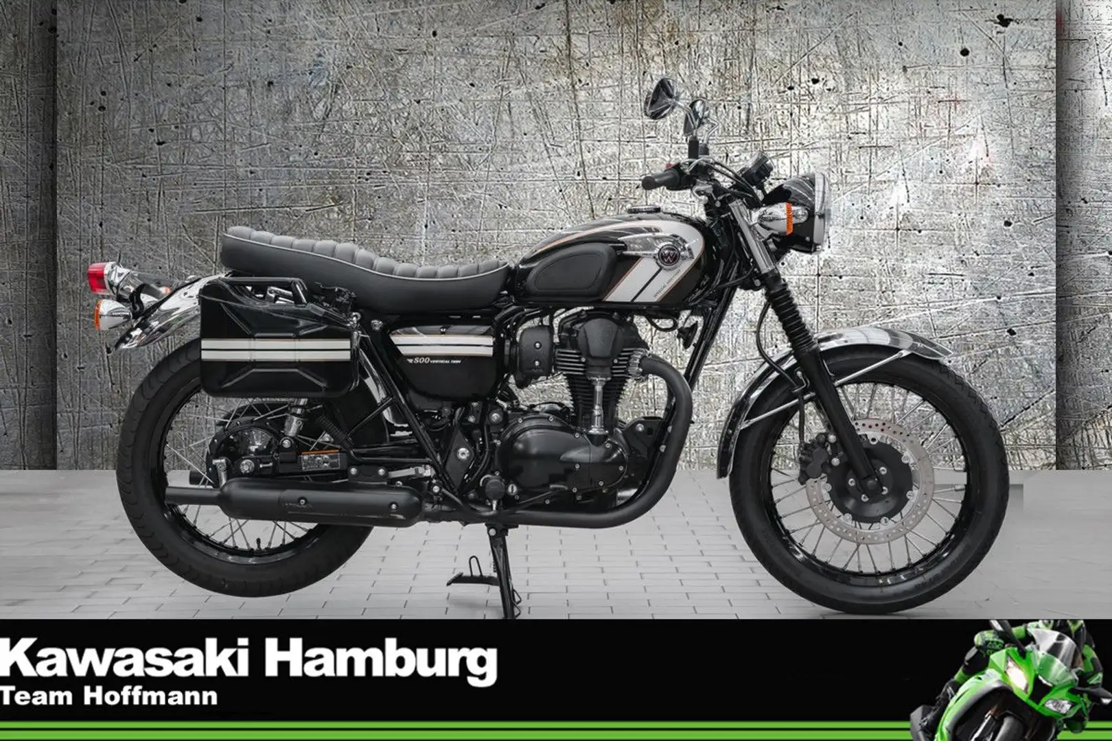 Kawasaki W 800 Special Edition, unfallfrei, Lieferservice Czarny - 1