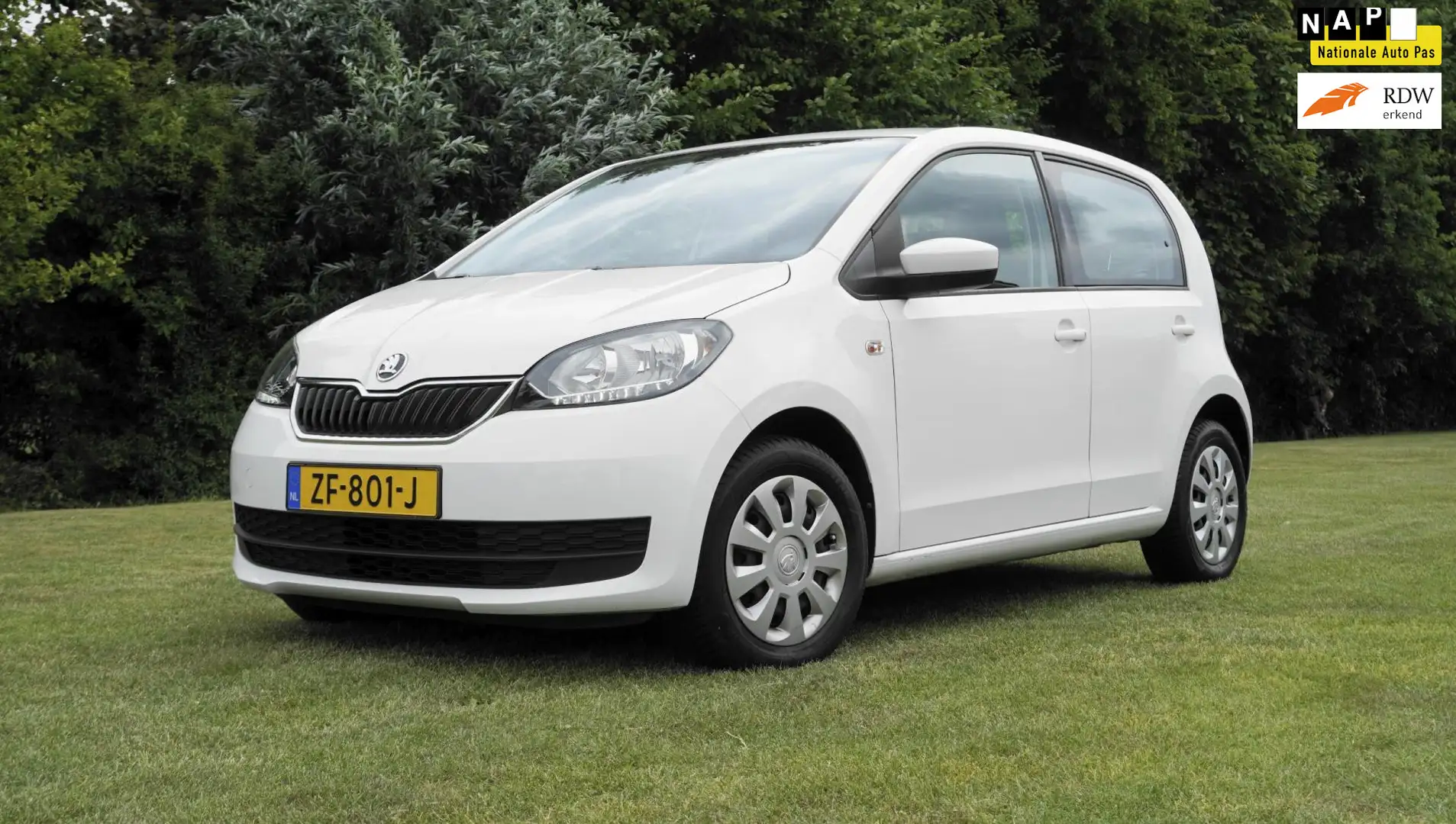 Skoda Citigo 1.0 Greentech Ambition cruise control airco 5 drs Blanc - 1