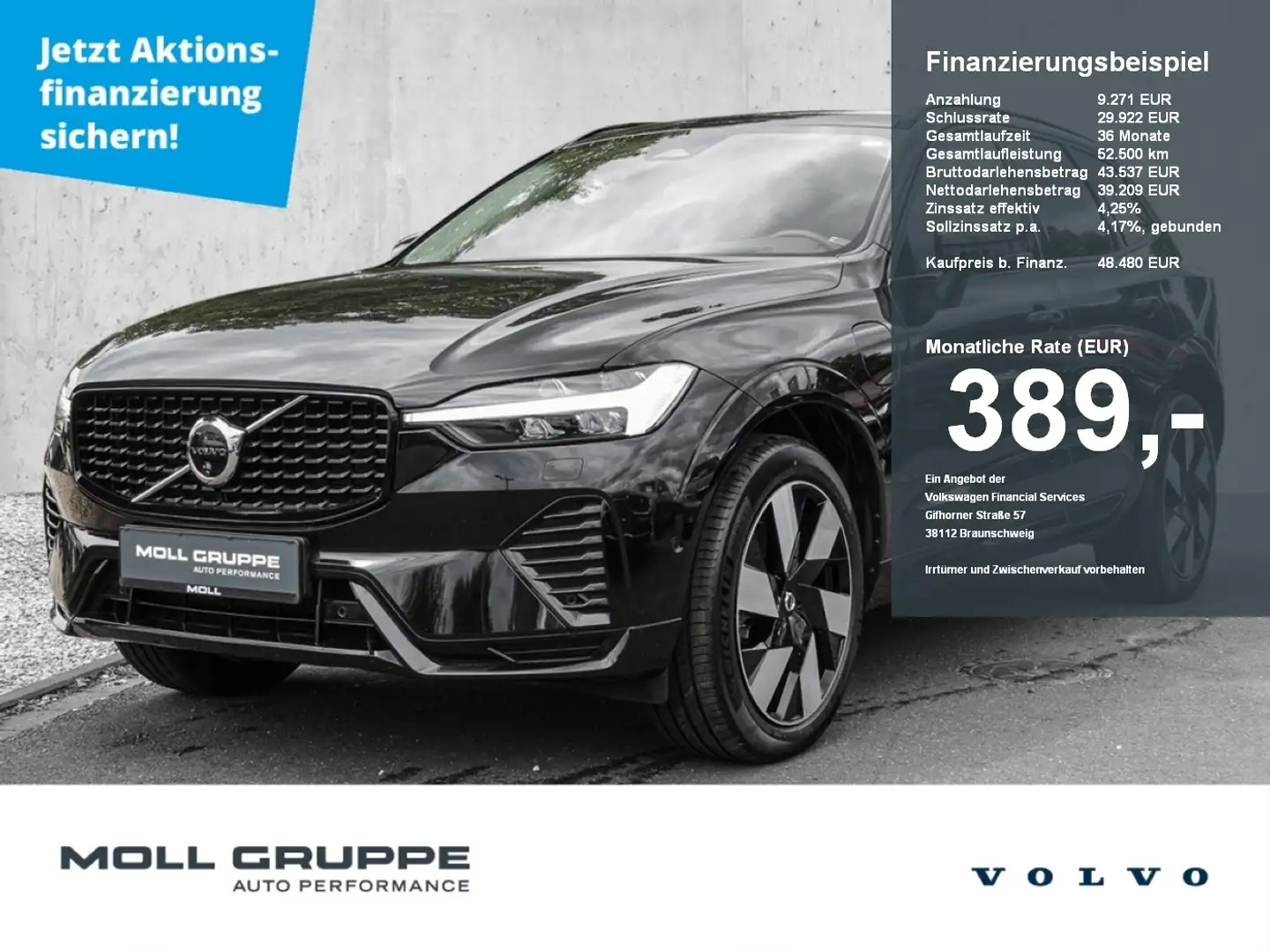 Volvo XC60 T8 AWD Ultra Dark MATRIX ACC AUT EL.HECK LM Schwarz - 1