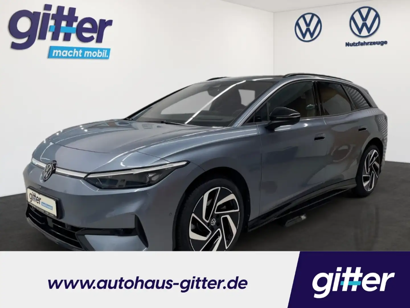 Volkswagen ID.7 Tourer Pro AHK LED NAVI MATRIX Wärmepumpe Blau - 1