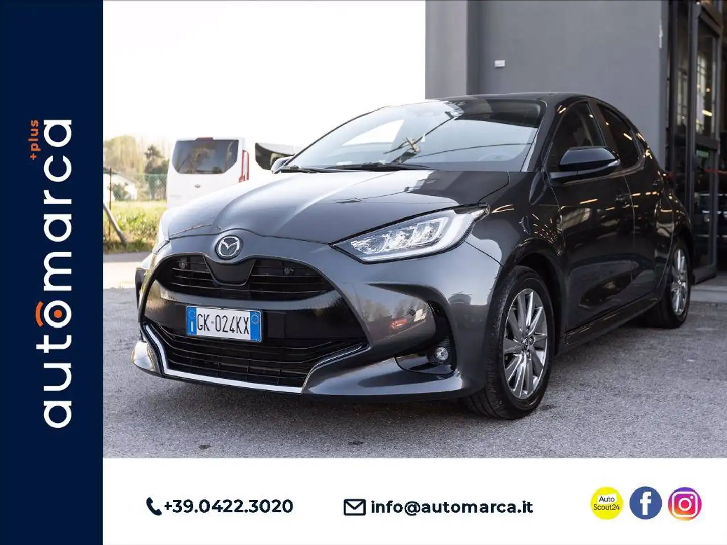 Mazda 2 1.5 vvt full hybrid electric Select e-cvt Grigio - 1