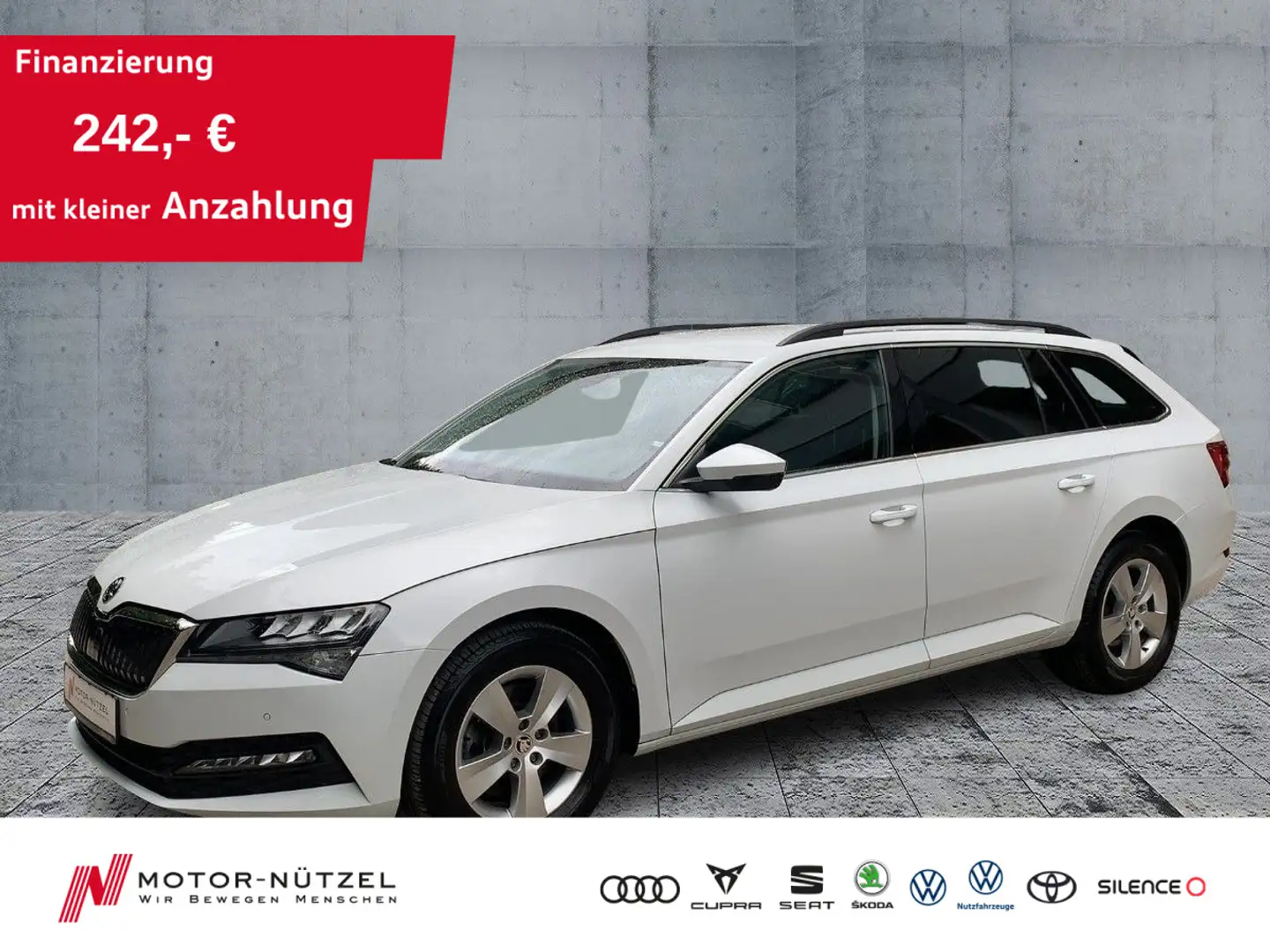 Skoda Superb Combi 2.0TDI DSG AMBITION LED+NAV+ACC+SHZ Blanc - 1