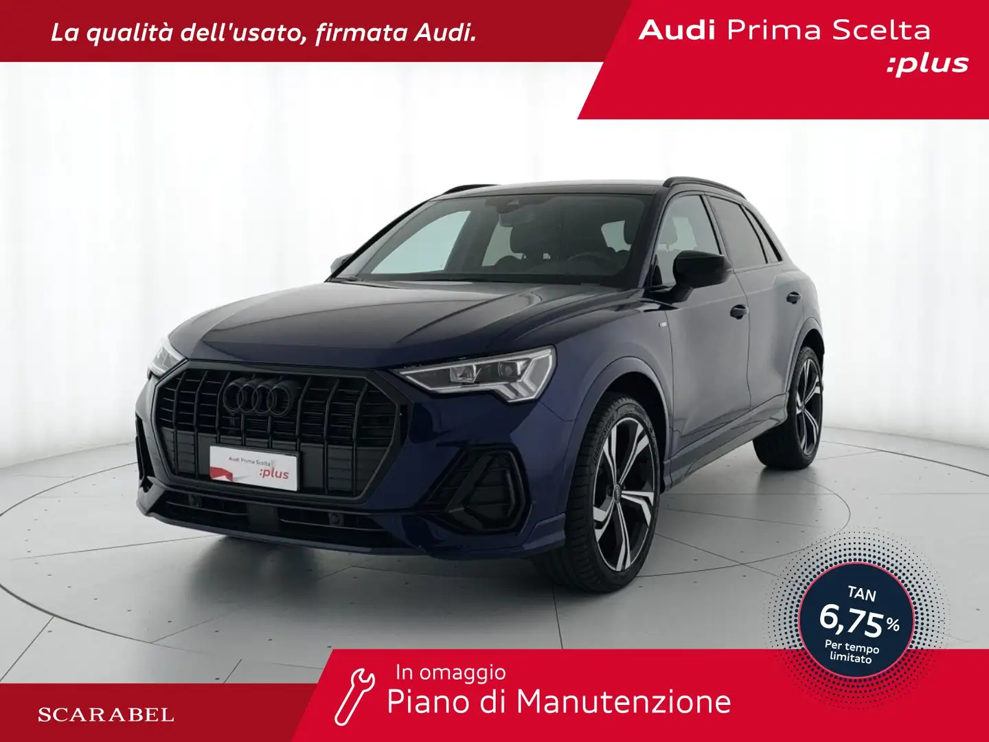 Audi Q3 35 1.5 tfsi identity black s-tronic Blauw - 1