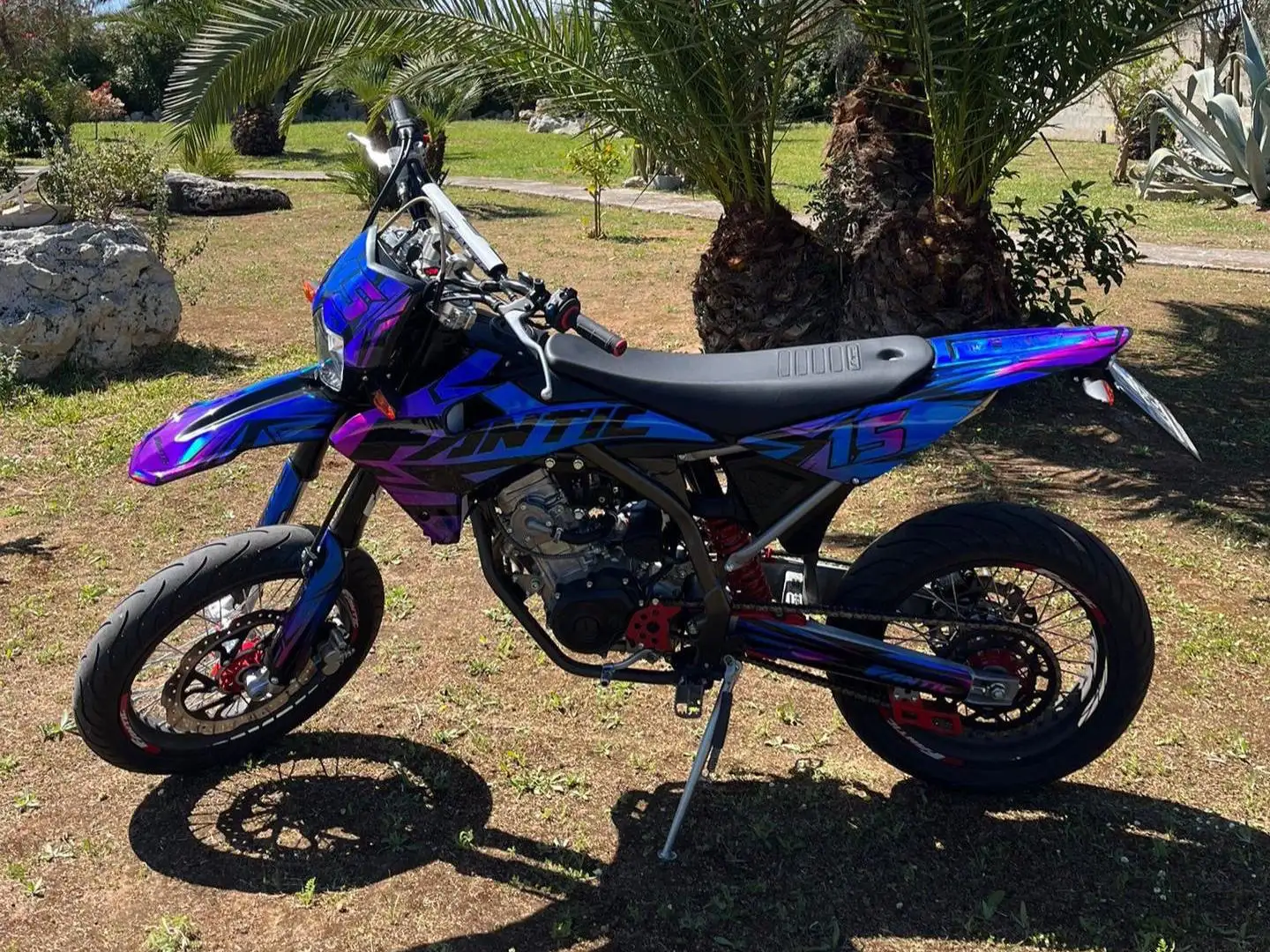 Fantic 125M XMF 125 4 tempi Motard Azul - 1