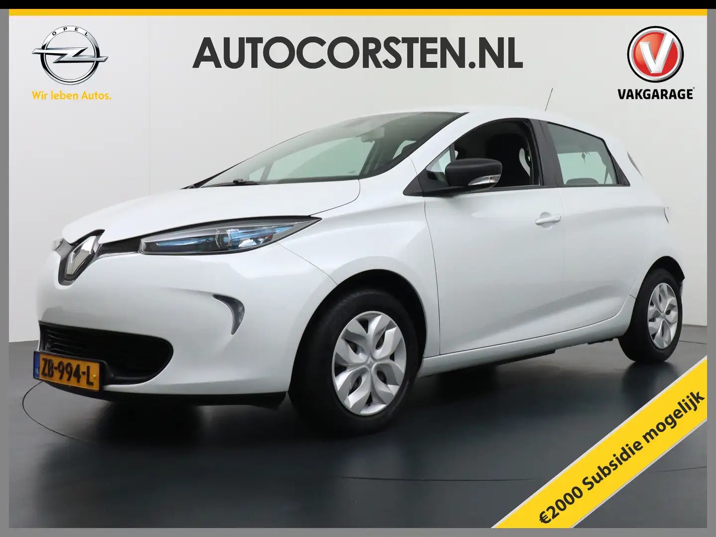 Renault ZOE gereserveerd R90 41kw EIGEN ACCU €8.795,- Na Subsi Wit - 1