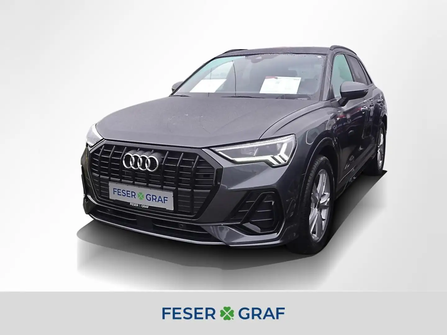 Audi Q3 35 TDI 2x S line ACC AHK LED Navi RüKa Sitzh. Grau - 1