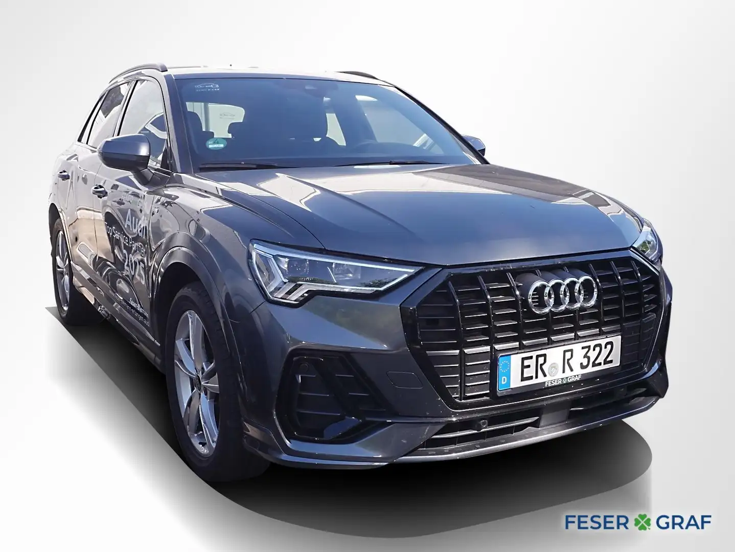 Audi Q3 35 TDI 2x S line ACC AHK LED Navi RüKa Sitzh. Grau - 2