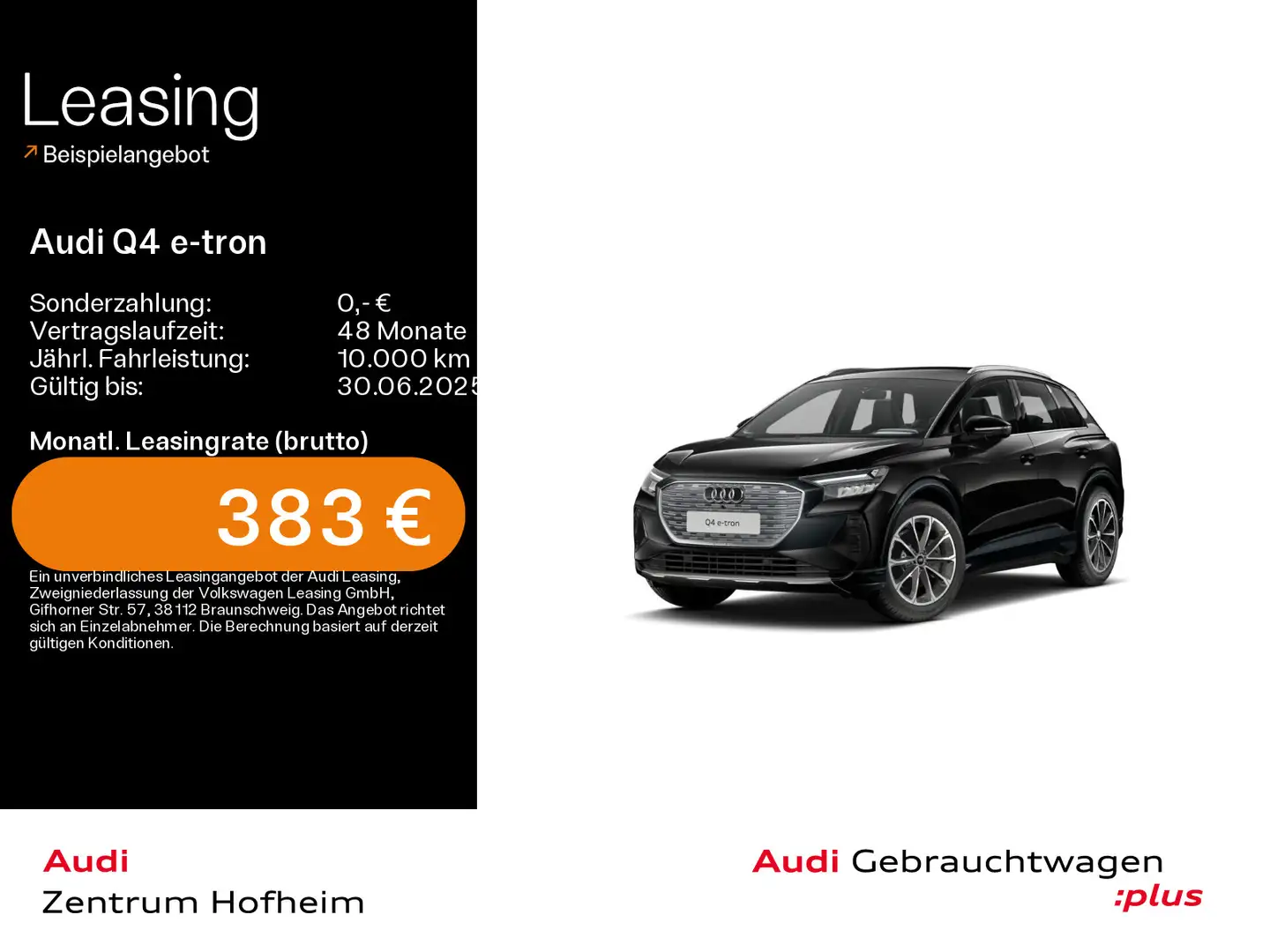 Audi Q4 e-tron 45 advanced*LED*Virtual*Navi+*Kamera*A Schwarz - 1