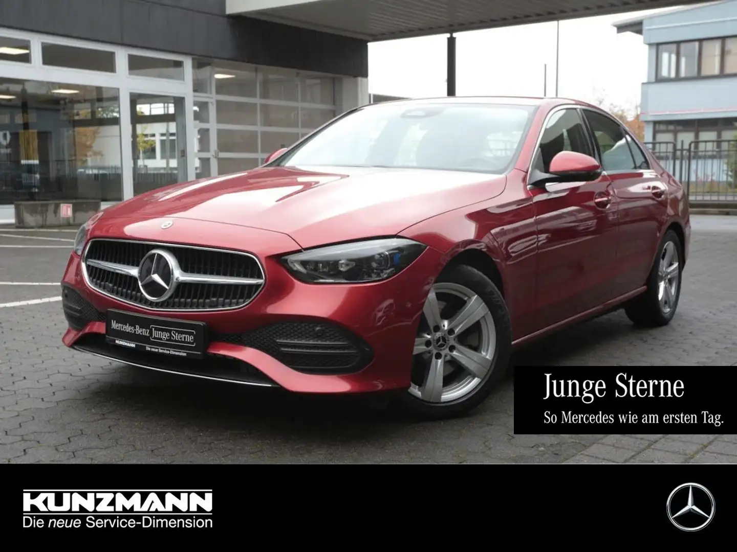 Mercedes-Benz C 220 d Avantgarde Navi Distronic Kamera Park-P Rouge - 1
