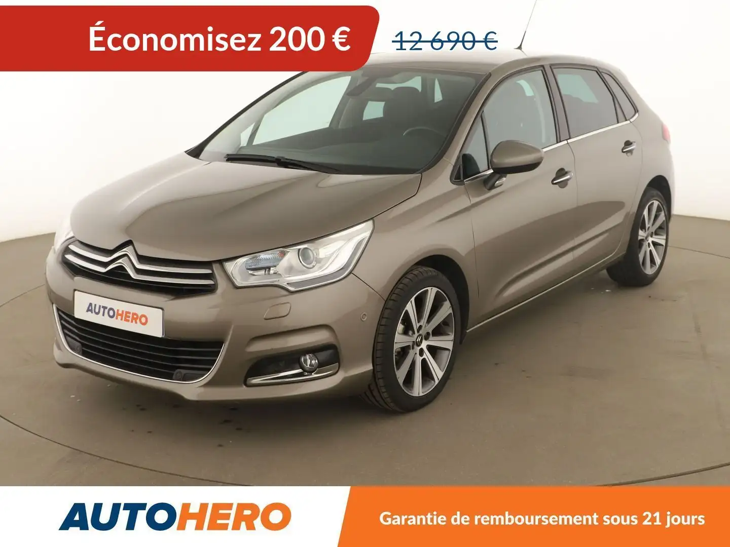 Citroen C4 1.6 Blue-HDi Shine EAT6 Gris - 1