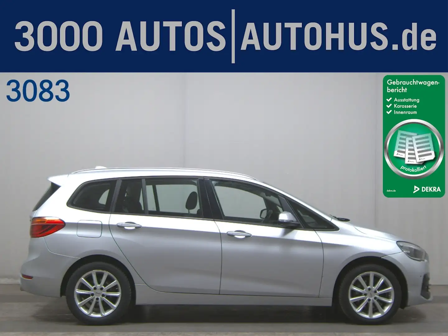 BMW 218 d Gran Tourer  Advantage ACC Navi LED AUT LM Silber - 1