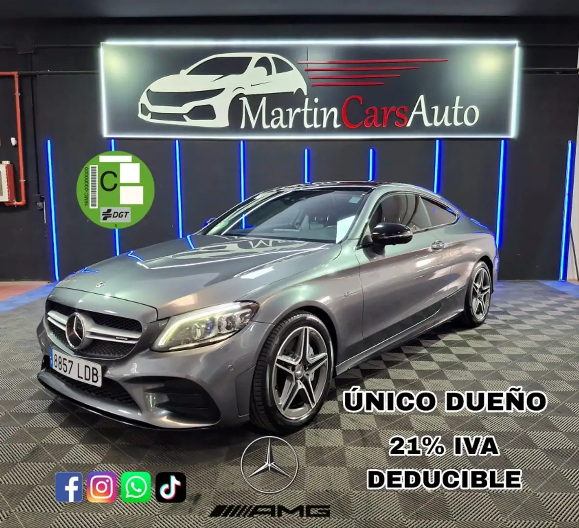 Mercedes-Benz C 43 AMG Coupé 4Matic Aut. Gris - 1