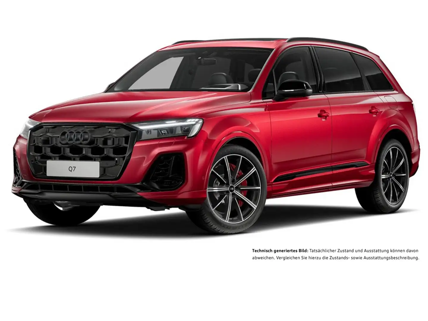 Audi Q7 60 quattro HYBRID S LINE PANO AHK 360CAM LM21 Rot - 2