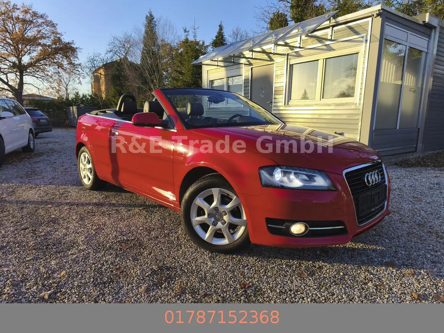 Audi A3 Cabrio Attraction Xenon Leder Scheckheft TOP Rot - 1