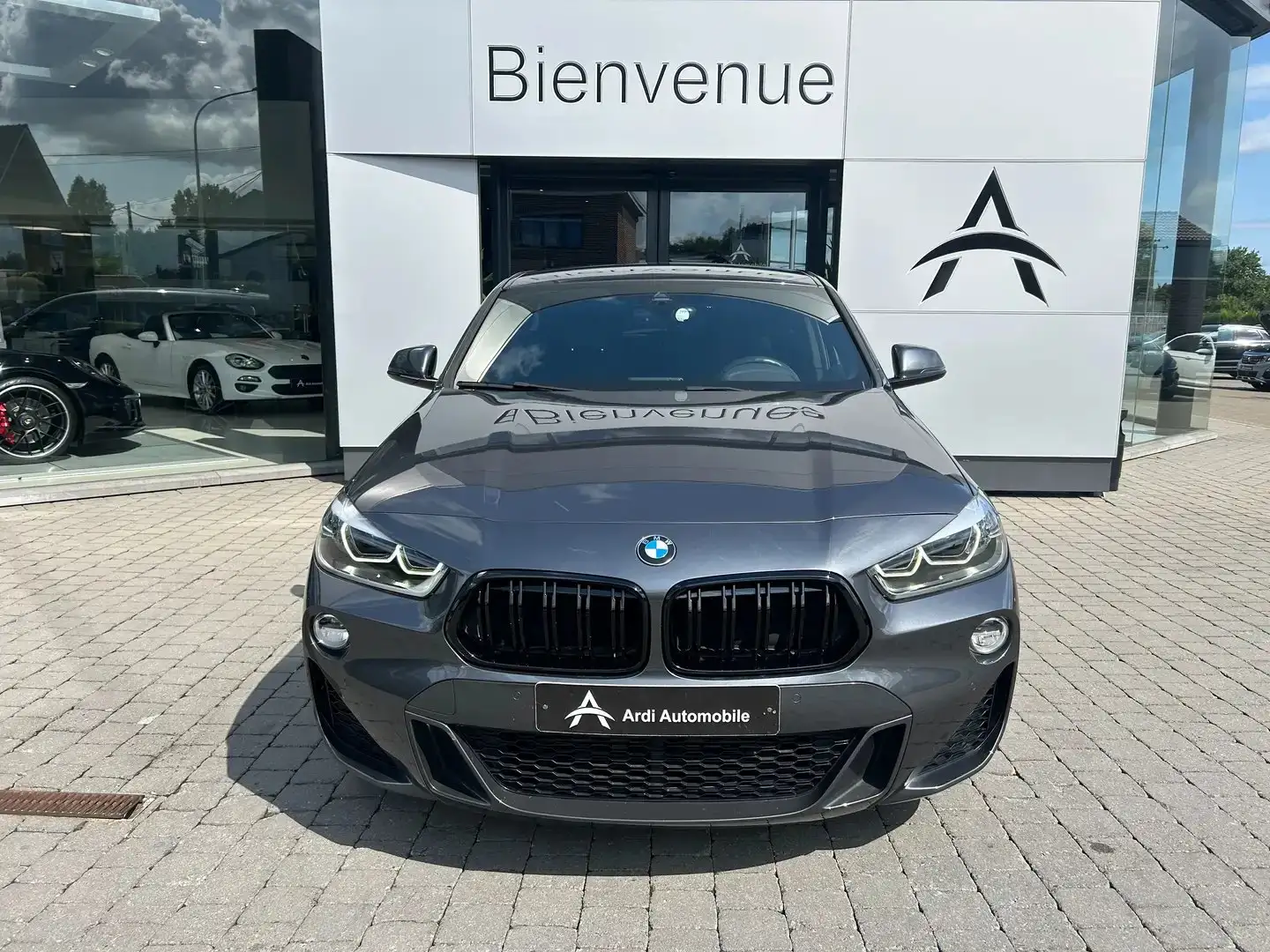 BMW X2 2.0 d *GARANTIE 12 MOIS*1er PROPIO*PACK M*GPS* Gris - 2