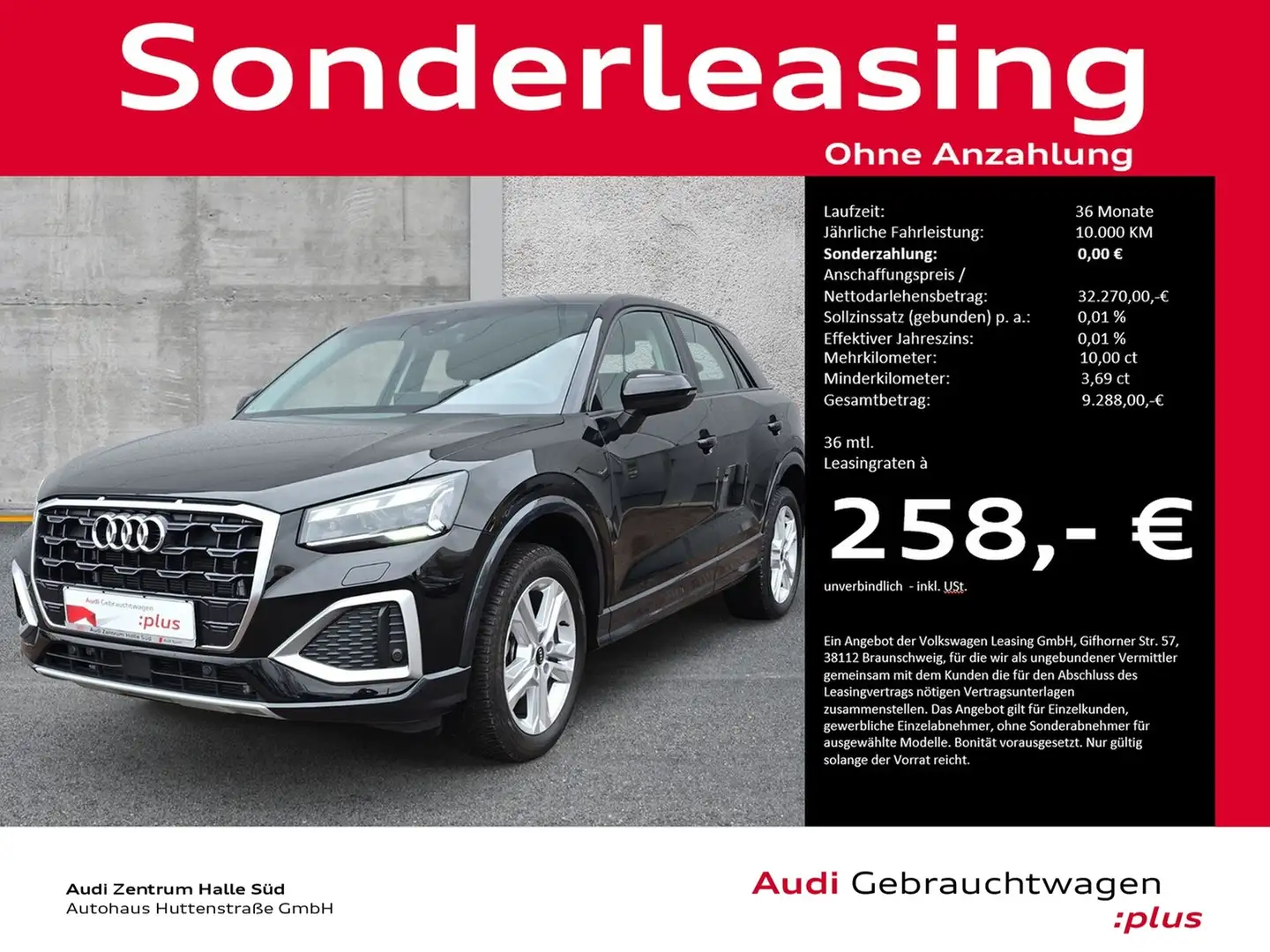 Audi Q2 35 TFSI advanced MATRIX VIRTUAL eKLAPPE AHK Schwarz - 1