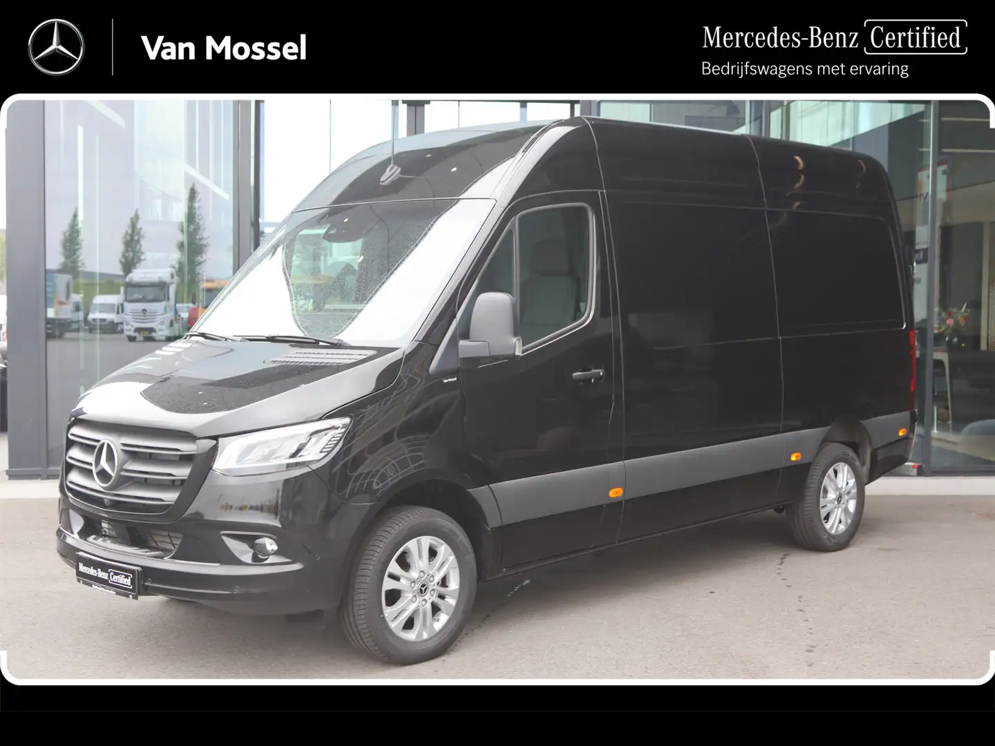Mercedes-Benz Sprinter 319 CDI Aut. L2H2 AIRCO/NAVI/CAMERA/3.500KG AHW/LE Noir - 1