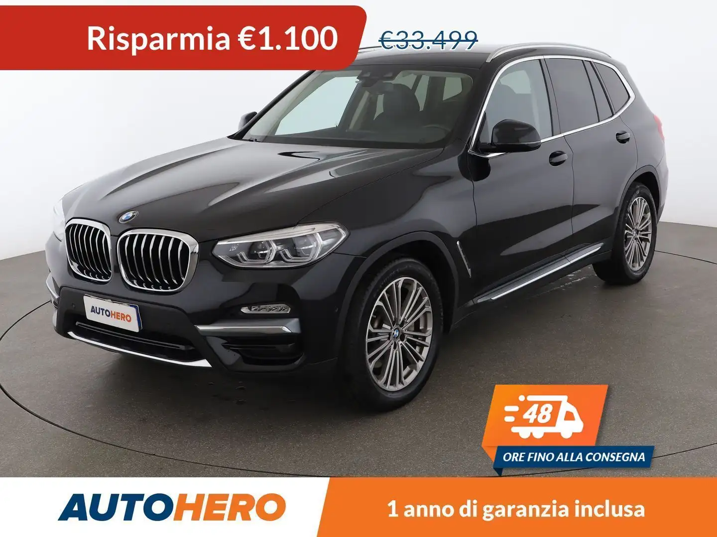 BMW X3 xDrive 30d Luxury 249 CV Noir - 1