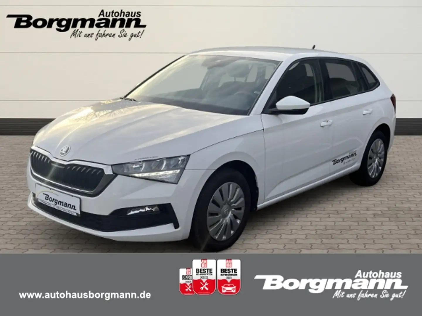 Skoda Scala Cool Plus 1,0 TSI 5-Gang LED Sperrdiff. Apple CarP Weiß - 1