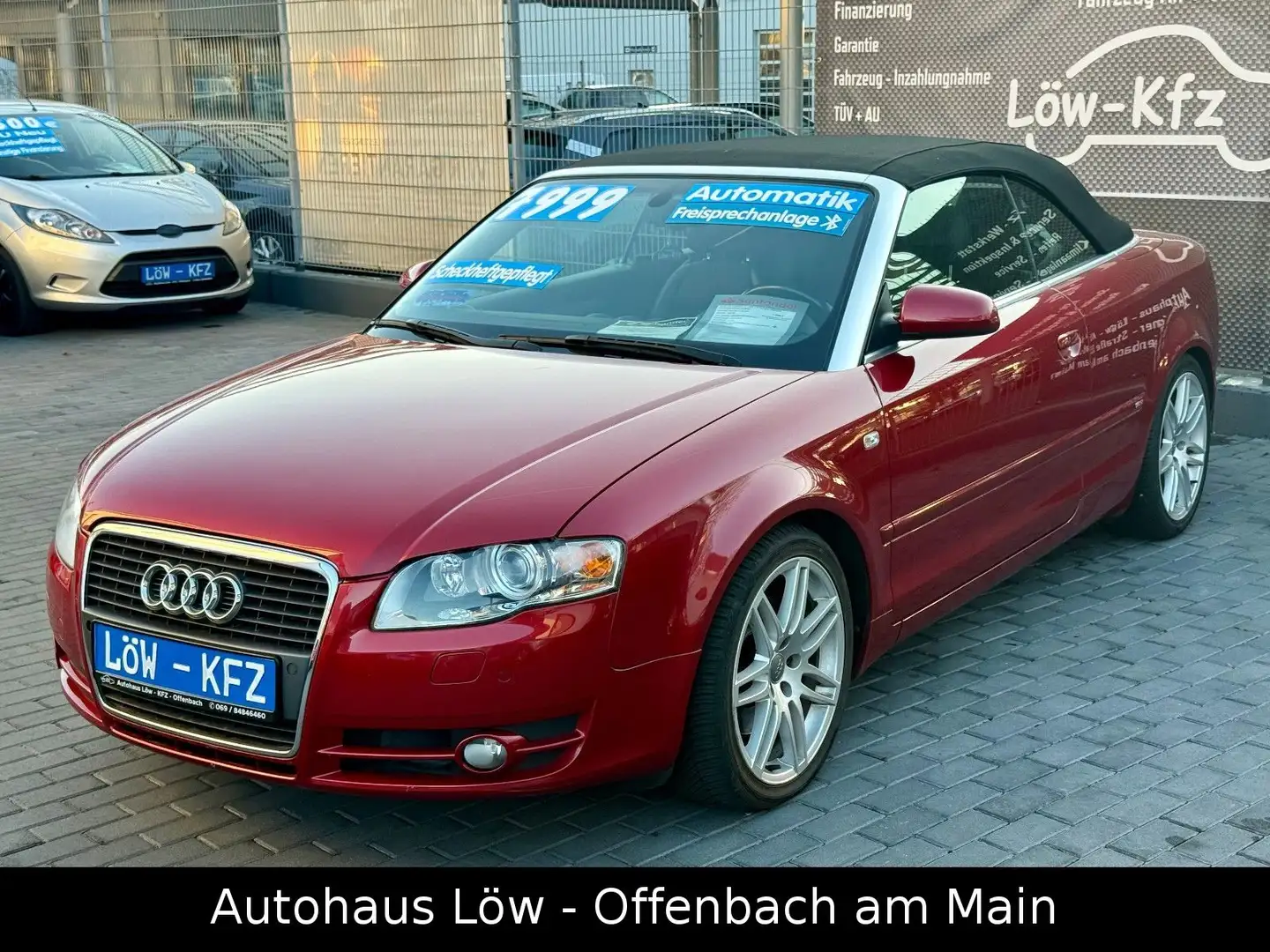 Audi A4 Cabriolet 1.8 T S-LINE TÜV NEU SCHECKHEFT Rouge - 2