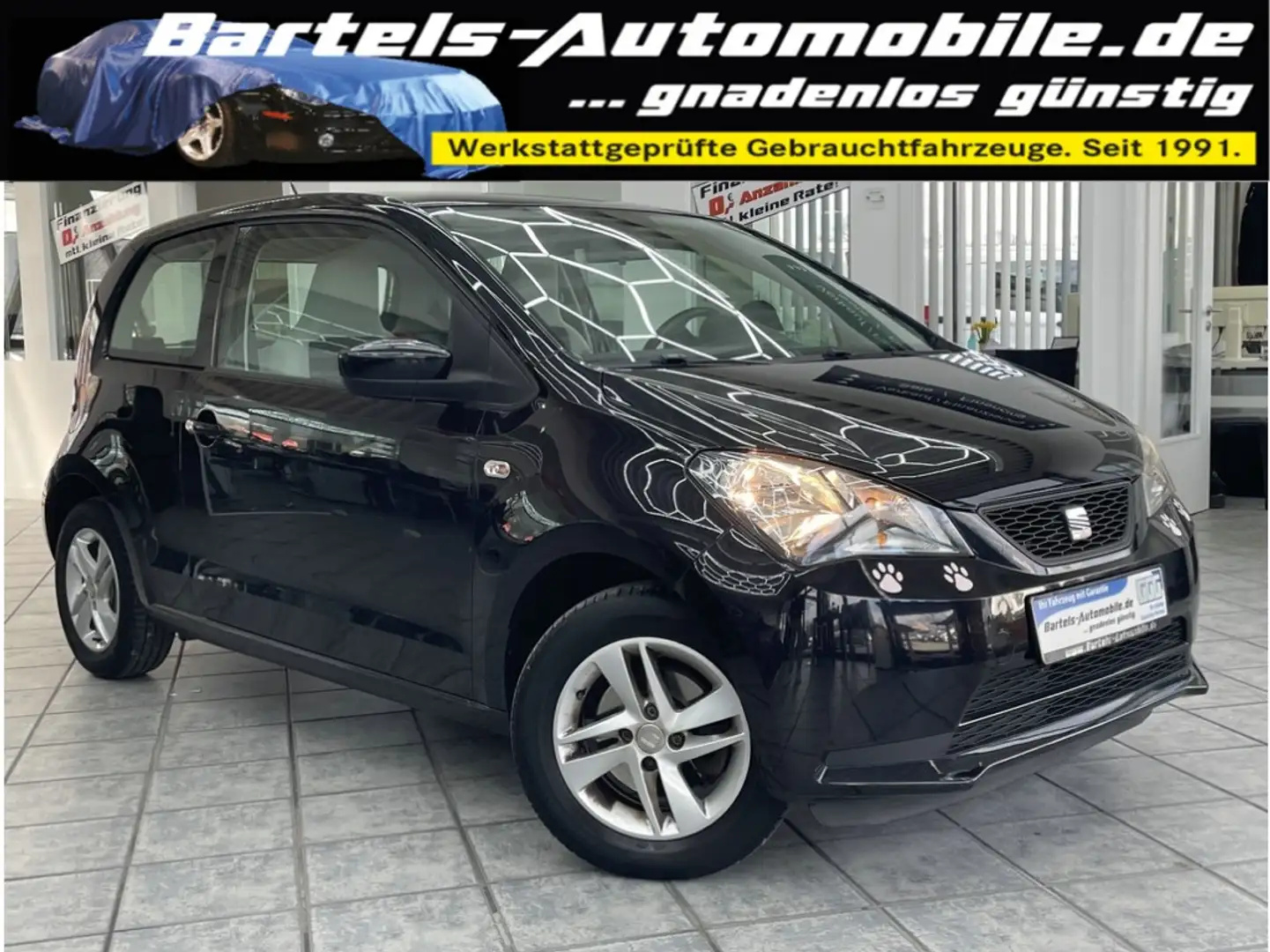 SEAT Mii 1.0 Style Salsa, Klima, Alu, Servo Schwarz - 1