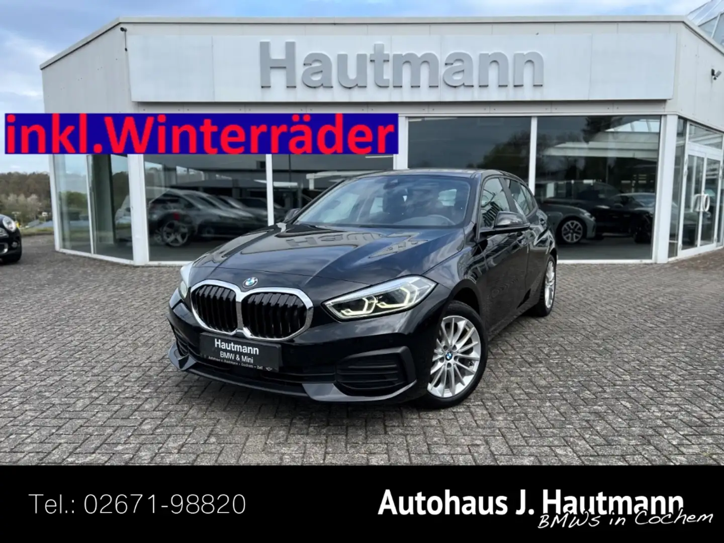 BMW 118 i *1.HAND*NAVI*PDC*LM17''*AUTOMATIK* Noir - 1