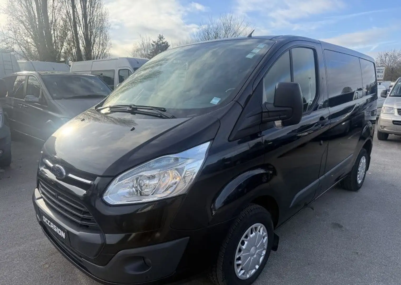 Ford Transit Custom TRANSIT FG 290 L1H1 2.2 TDCI 125CH AMBIENTE CABINE APPROFONDIE Noir - 1