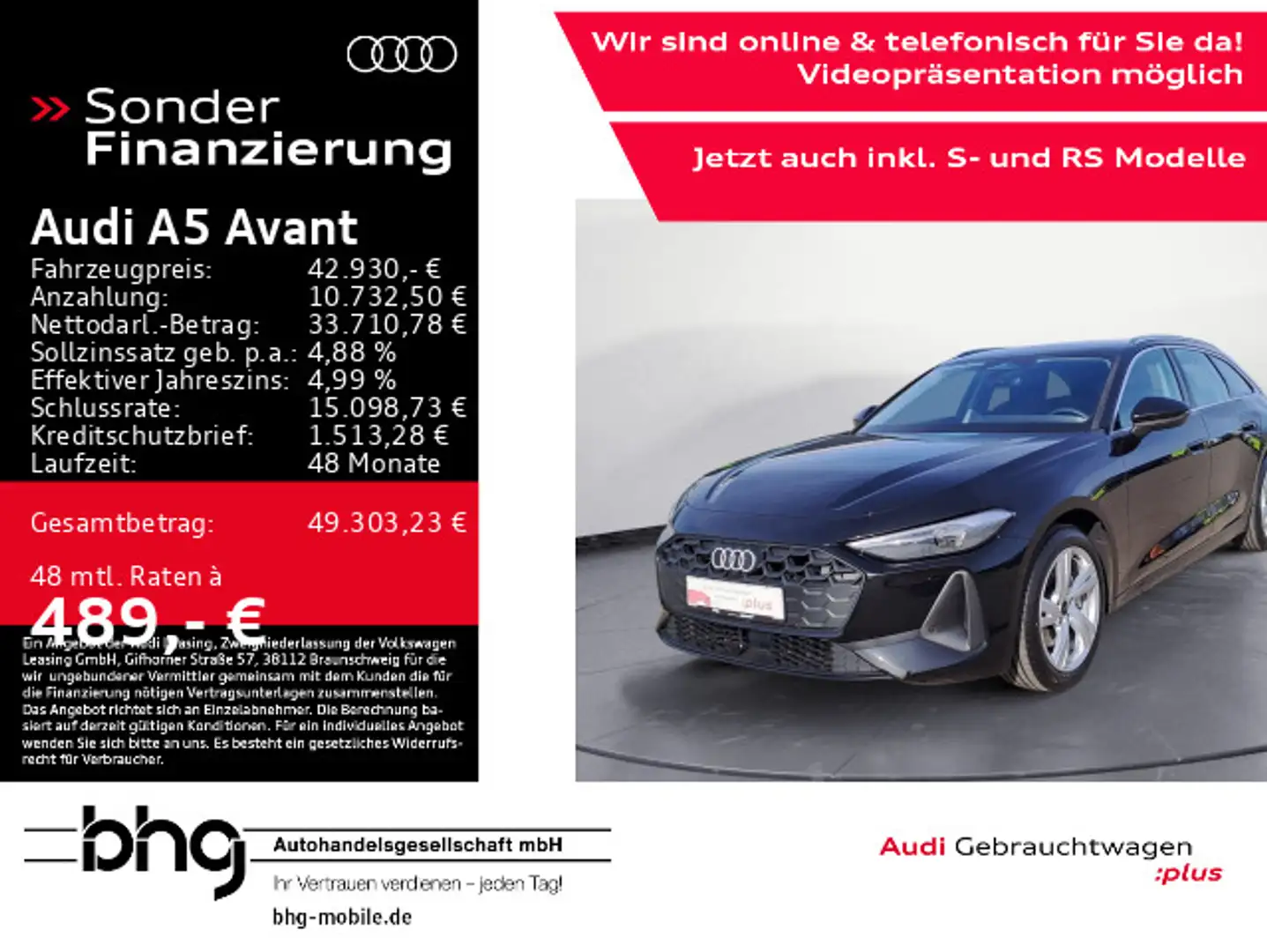 Audi A5 TFSI S-tronic Sportsitze GRA el.Heck Schwarz - 1