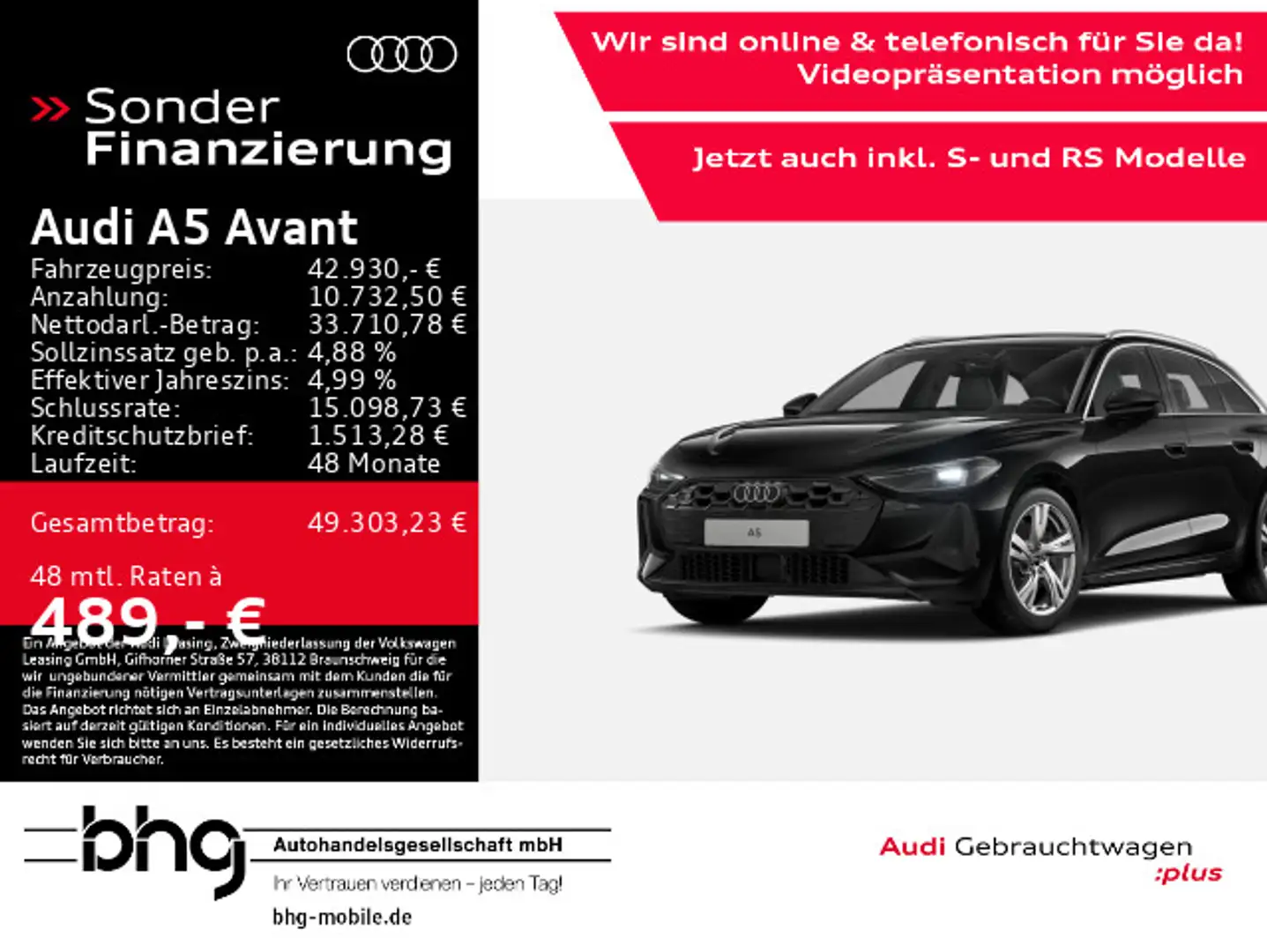 Audi A5 TFSI S-tronic Sportsitze GRA el.Heck Schwarz - 1