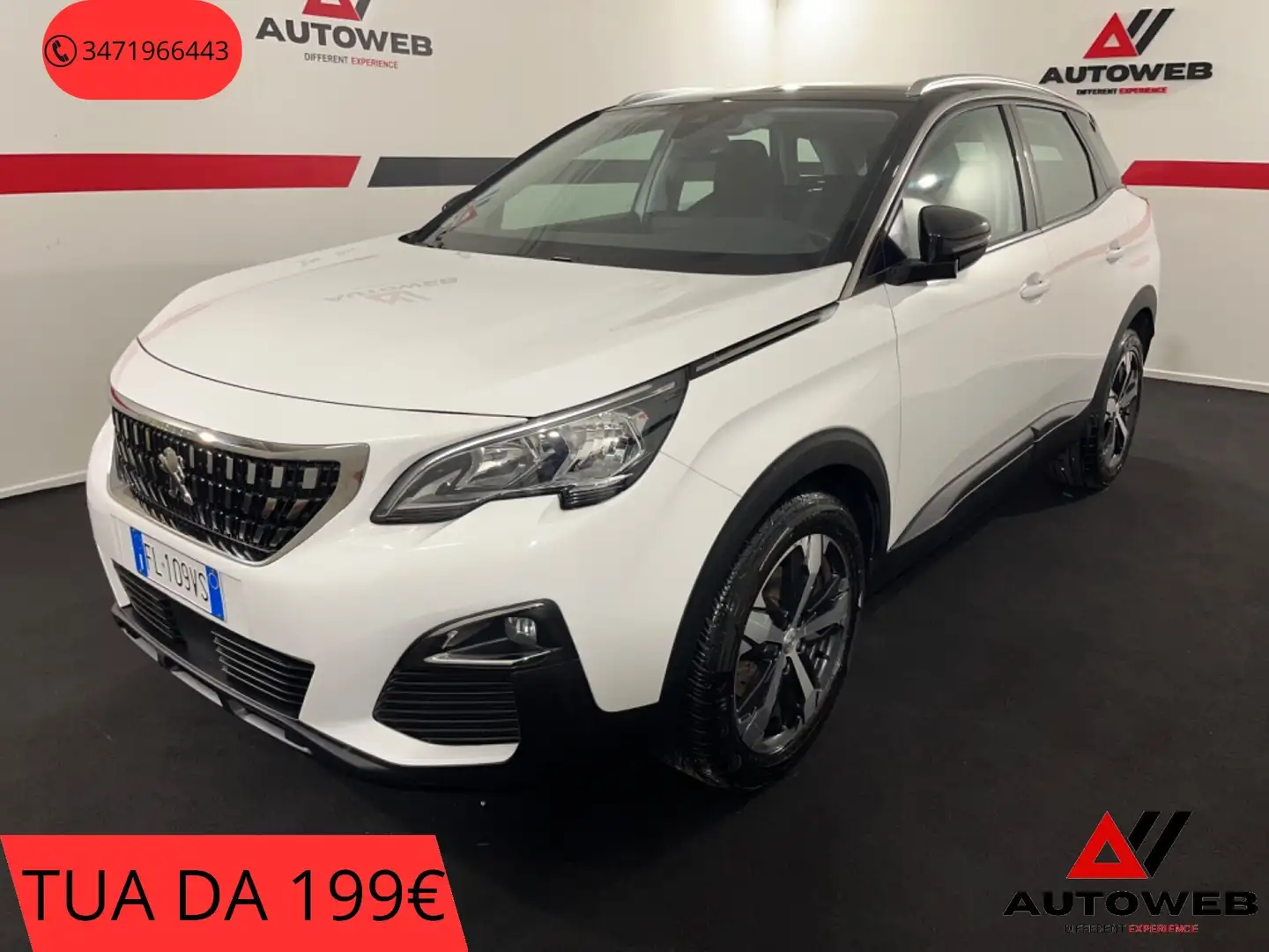 Peugeot 3008 BlueHDi 120 S&S Allure Weiß - 1