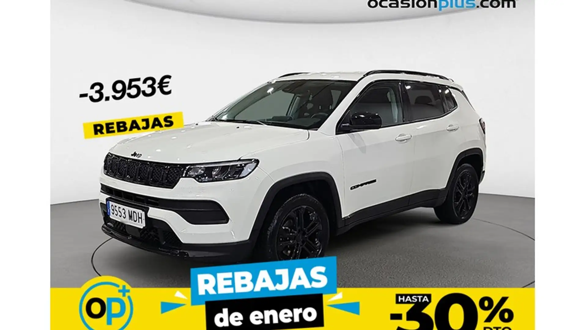 Jeep Compass 1.5 MHEV Night Eagle FWD DCT Blanc - 1