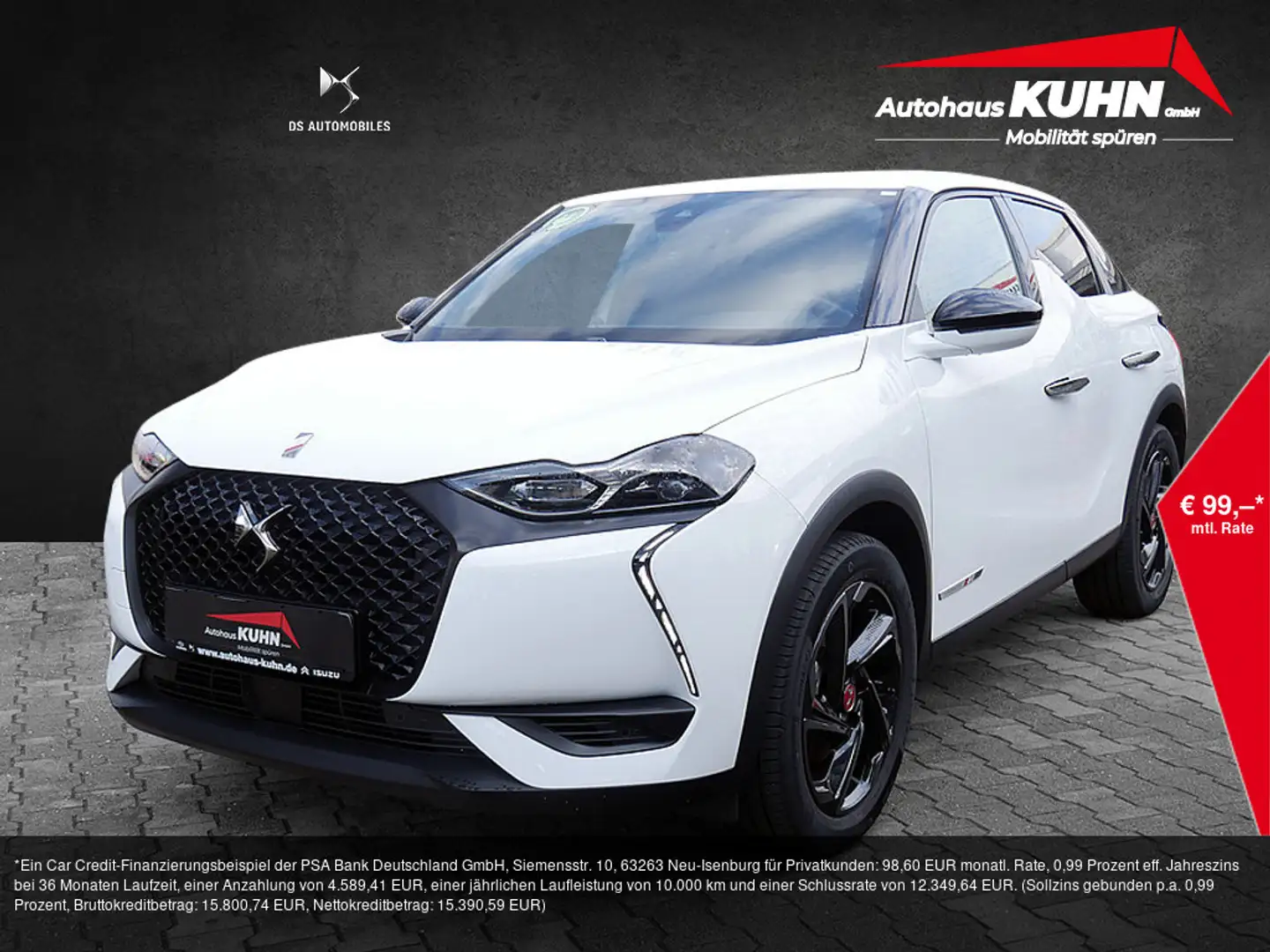 DS Automobiles DS 3 Crossback E-Tense Perfomance Line NAVI Weiß - 1
