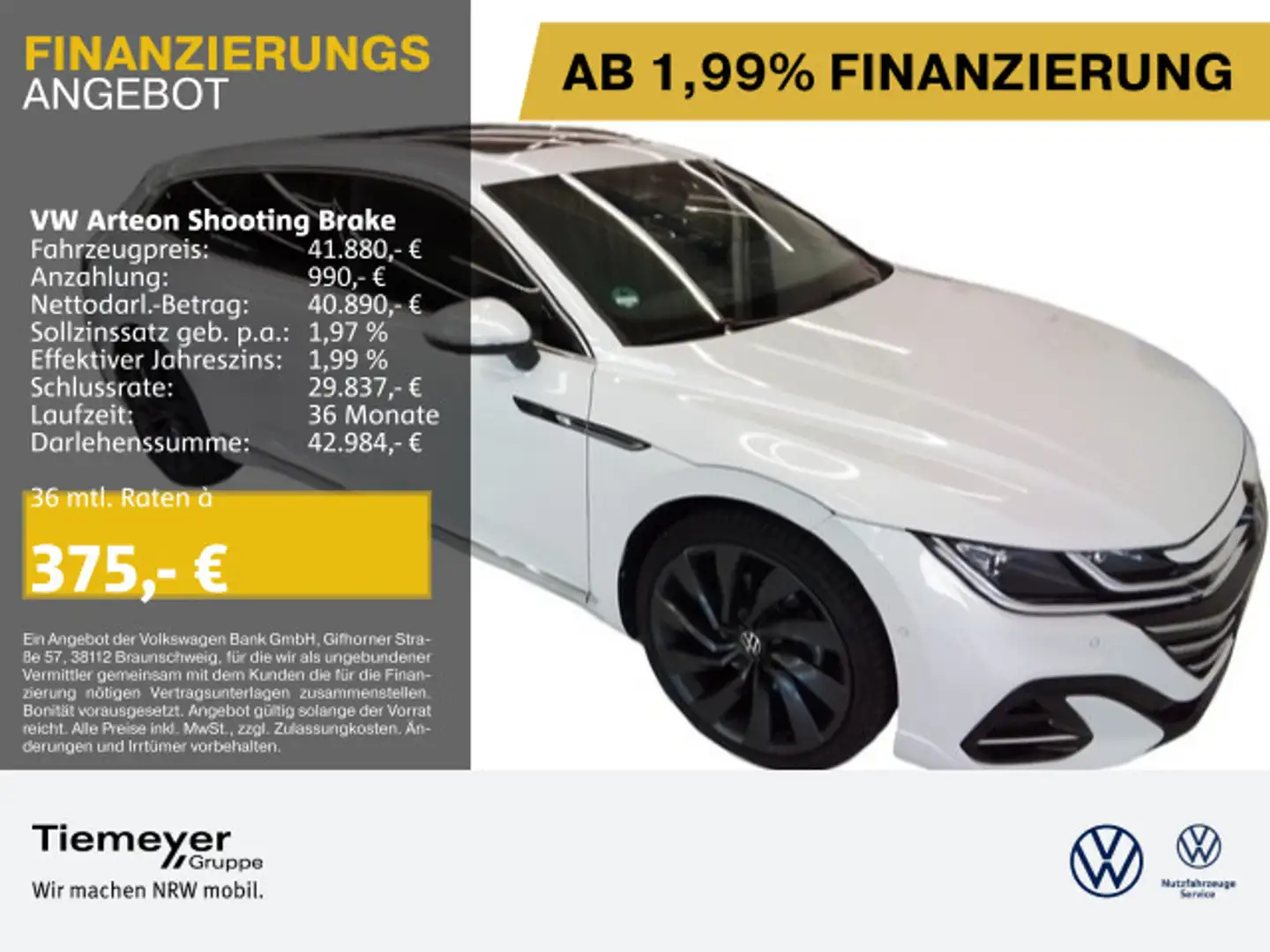 Volkswagen Arteon 2.0 TDI DSG R-LINE LEDER S Weiß - 1