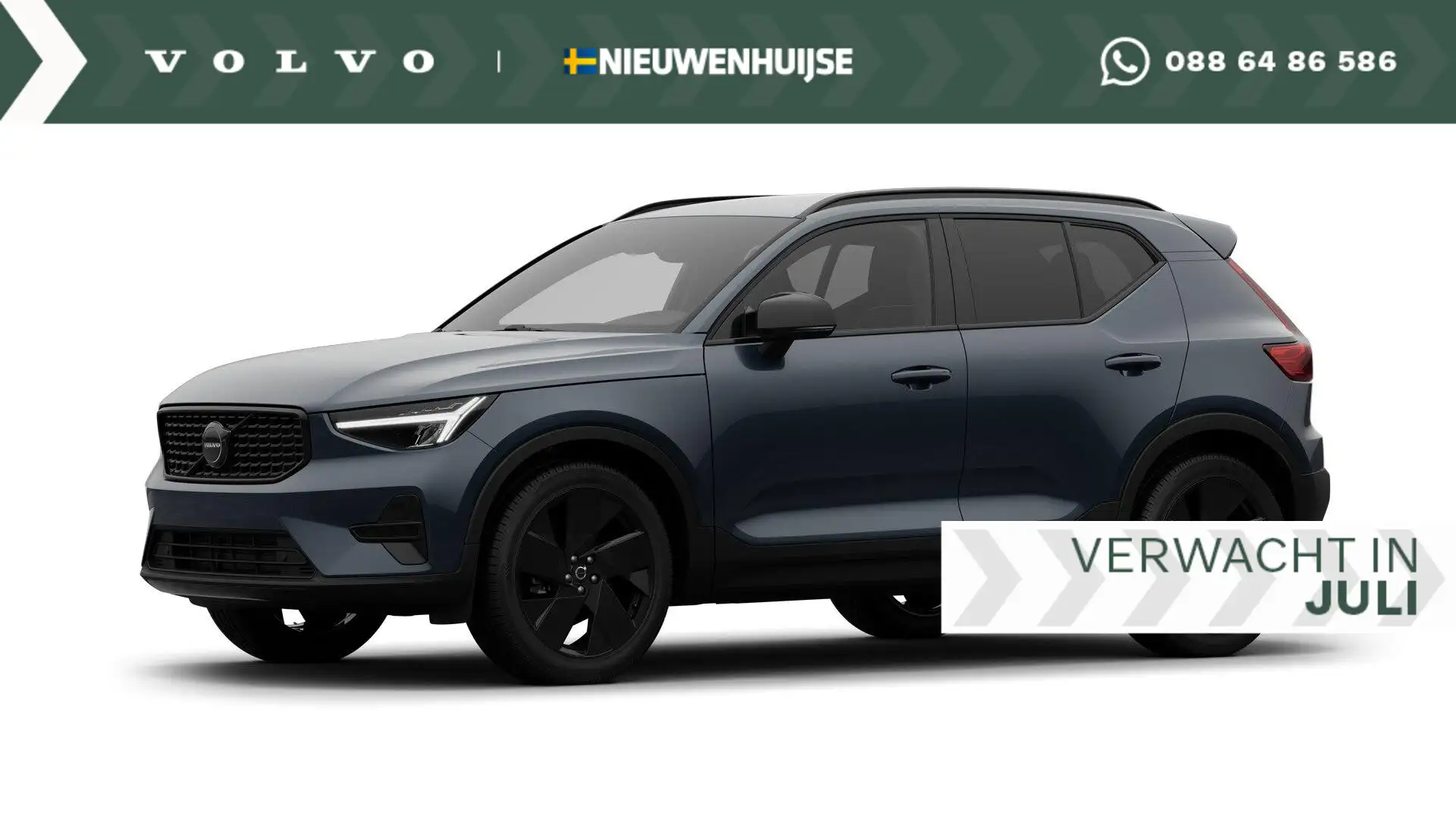 Volvo XC40 B4 Plus Black Edition 197 pk | Extra getint glas | Blauw - 1