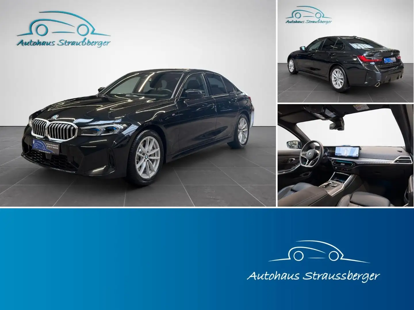 BMW 330 xi Lim. M Sport ACC AHK HiFi LED SHZ 360° 3ZK Schwarz - 1